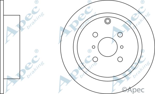 APEC BRAKING Тормозной диск DSK2183